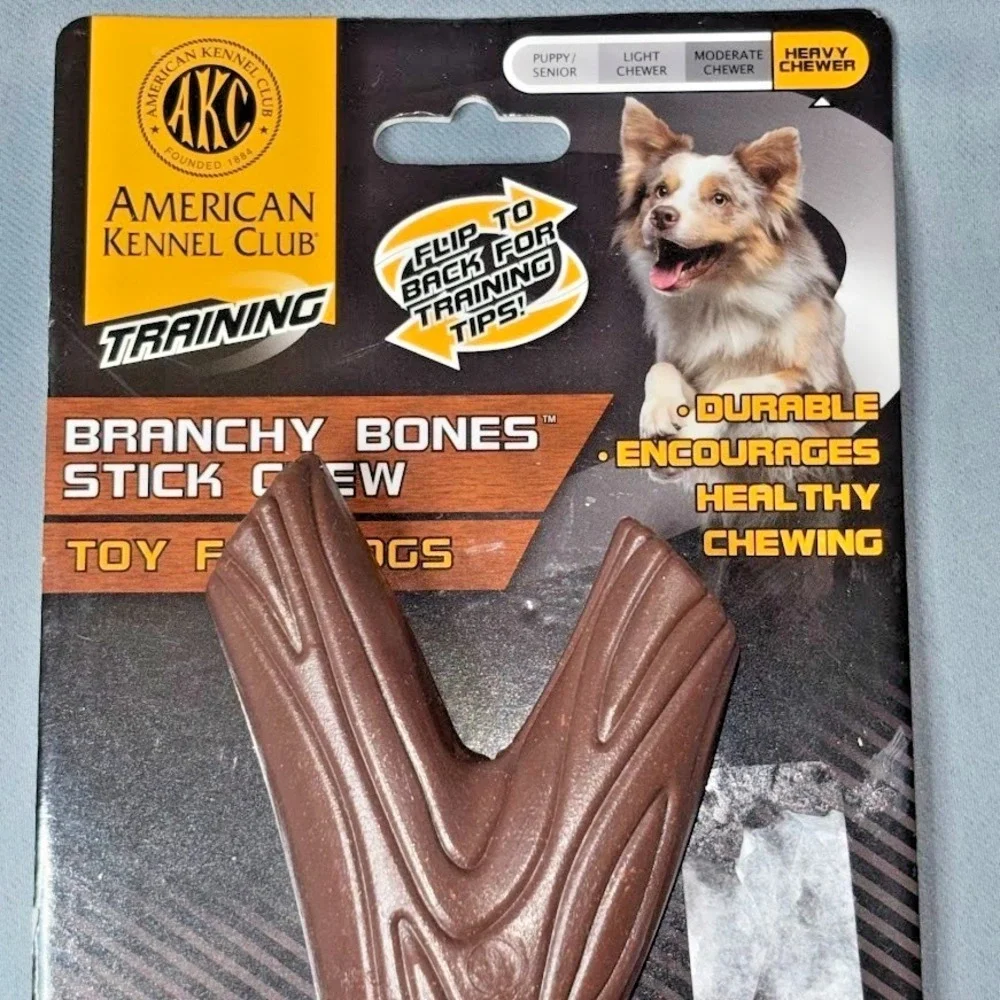 AMERICAN KENNEL CLUB AKC Training Branchy Bones Wood Dog Chew Toy – Heavy Chewer